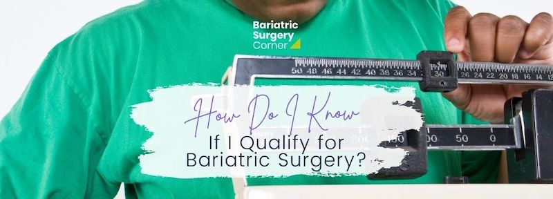 Man stands on scale at doctor wondering what his options are for weight loss treatment and if he might qualify for weight loss surgery 