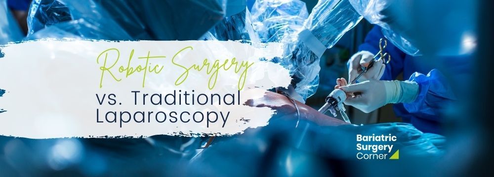 Robotic bariatric operating room shows the differences between laparoscopic and robotically assisted minimally invasive surgery techniques
