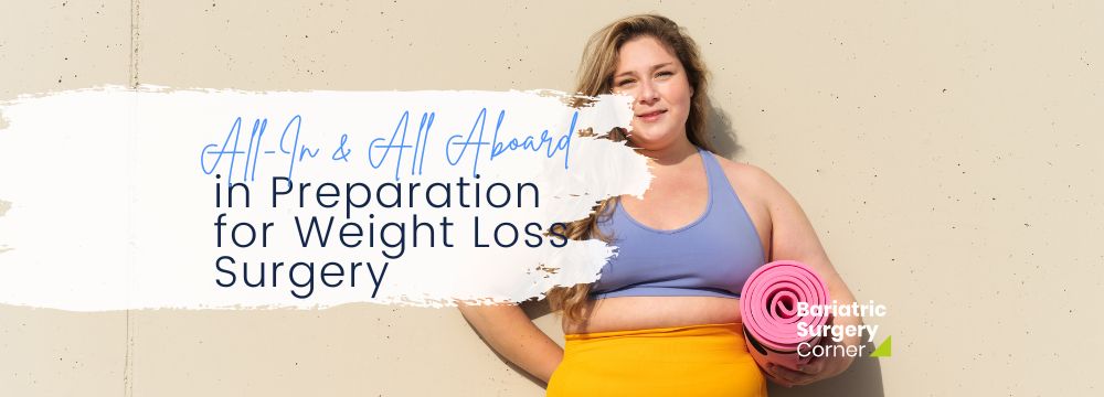 Woman stands ready to take on a new healthy lifestyle with weight loss surgery