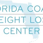 White background with blue text and a blue outline of Florida