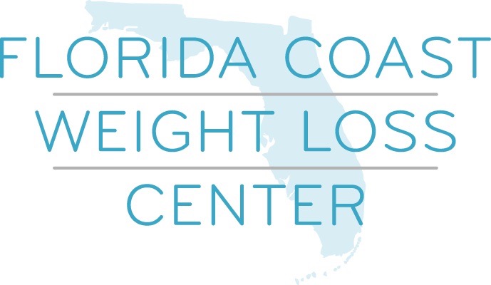 White background with blue text and a blue outline of Florida